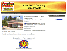 Tablet Screenshot of angelaspizzamt.com